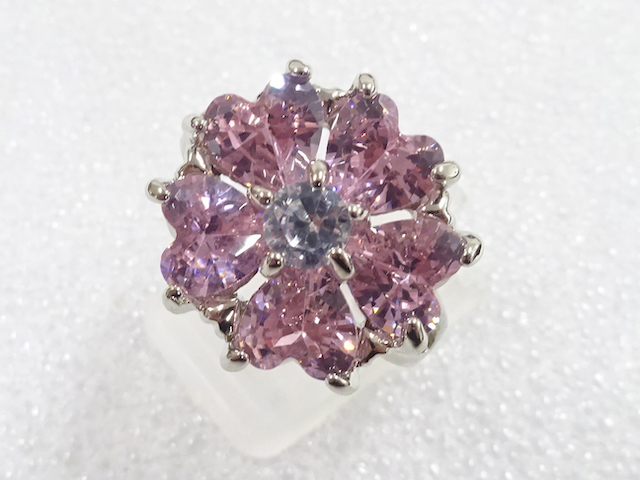 JAPANESE KIMONO / ANTIQUE COLORED STONE RING (SIZE 20)